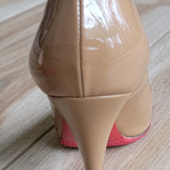 Christian Louboutin Nude Square Toe Patent leather Pumps Eur. 36 - Picture 11 of 16